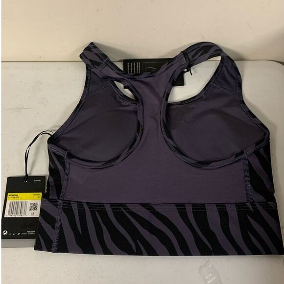 Nike Dri-Fit Women's SMALL Swoosh Icon Clash Padded Sports Bra, Purple - Picture 3 of 7